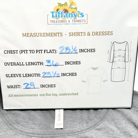 Cacique Sleep Shirt Womens 26/28 Gray Don't Quit Your Day Dream Soft Cotton Poly - Picture 5 of 8